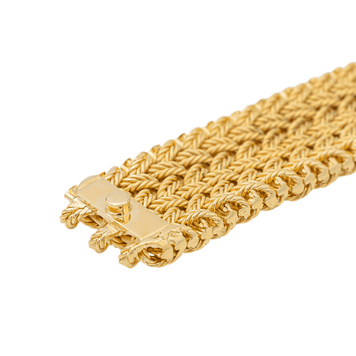 Bracelet Van Cleef & Arpels - Bracelet manchette en or jaune 18 carats 58 Facettes 3244793CN