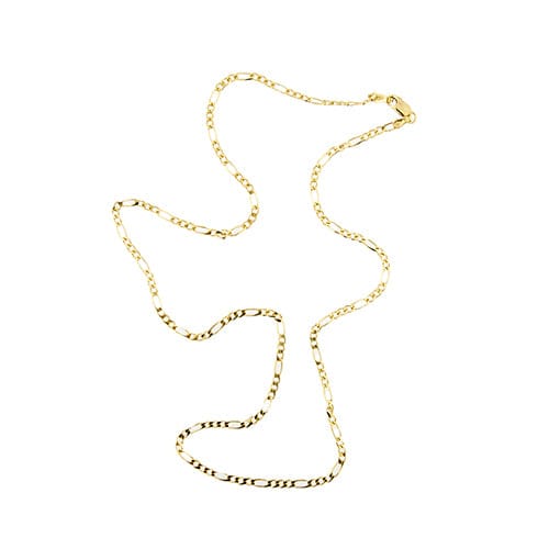 Collier Collier maille Figaro (gourmette 3+1) en or jaune 18 kt 58 Facettes 32486