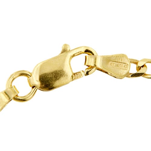 Collier Collier maille Figaro (gourmette 3+1) en or jaune 18 kt 58 Facettes 32486
