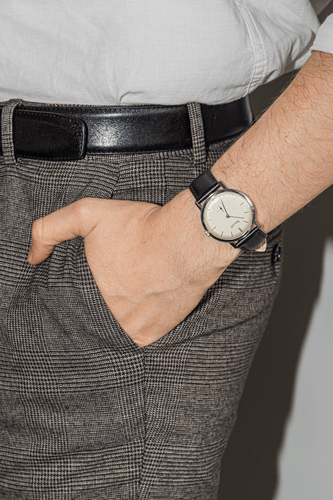 Montre Dermont - Montre en acier, cadran argenté 58 Facettes 3252966RV