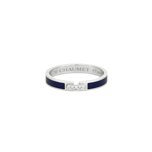 52 CHAUMET Ring - Blue Ceramic Links Ring 58 Facettes