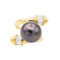 Bague 51 Bague en or jaune 18 carats avec perle de Tahiti et diamants 58 Facettes 3260296RV