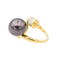 Bague 51 Bague en or jaune 18 carats avec perle de Tahiti et diamants 58 Facettes 3260296RV