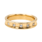 Bague 54 Bague demi-alliance en or jaune 18 carats et diamants 58 Facettes 3261222CN