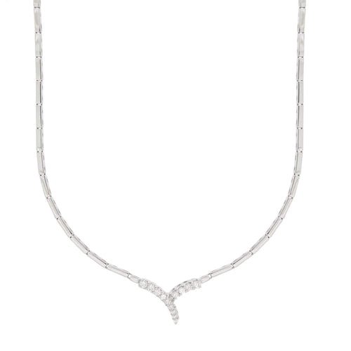 Collier Salvini - Collier en or blanc 18 ct avec diamants 58 Facettes 32630