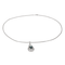 Collier Collier Pendentif Or blanc Saphir, Diamant 58 Facettes 3263778CN