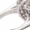 Bague 52 Bague Fleur Or blanc Rubis, Diamant 58 Facettes 3263779CN