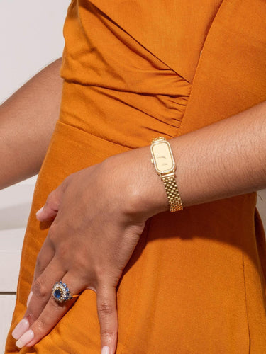 Bague 52 Pompadour - Bague en or jaune avec saphir et diamants 58 Facettes 3263780CN
