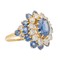 Bague 52 Pompadour - Bague en or jaune avec saphir et diamants 58 Facettes 3263780CN
