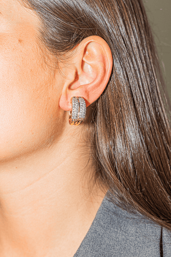 Boucles d'oreilles Piaget Boucles d'oreilles Créoles  Or jaune, Or blanc Diamant 58 Facettes 3263782CN