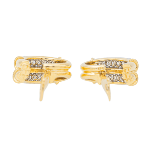 Boucles d'oreilles Piaget Boucles d'oreilles Créoles  Or jaune, Or blanc Diamant 58 Facettes 3263782CN