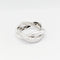 Bague 48 Poiray Tresse - Bague en or blanc 18 carats et diamants 58 Facettes 32675