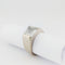 Bague 53 Cartier Tank - Bague en or blanc 18 carats et pierre de lune 58 Facettes 32677