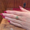 Bague 56 Bague fleur Art déco en or jaune 18 carats et diamants 58 Facettes 32701