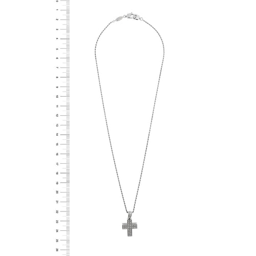 Collier Salvini I Segni - Collier avec pendentif croix en or blanc et diamants 58 Facettes 32812