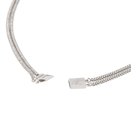 Collier Collier en or blanc 18 carats serti de diamants 58 Facettes 3281526CN