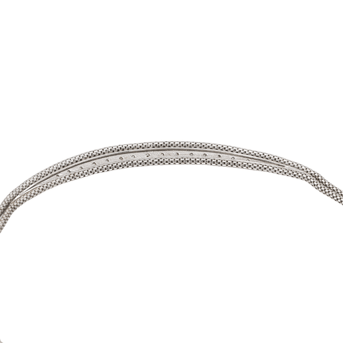 Collier Collier en or blanc 18 carats serti de diamants 58 Facettes 3281526CN