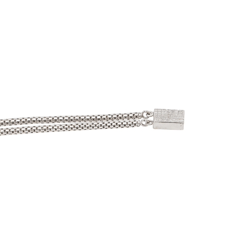 Collier Collier en or blanc 18 carats serti de diamants 58 Facettes 3281526CN