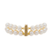 Bracelet Bracelet double rang de perles en or jaune 18 carats 58 Facettes 3282604CN