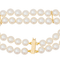 Bracelet Bracelet double rang de perles en or jaune 18 carats 58 Facettes 3282604CN