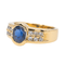 Bague 55 Bague Or jaune Saphir, Diamant 58 Facettes 3282756CN