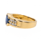 Bague 55 Bague Or jaune Saphir, Diamant 58 Facettes 3282756CN