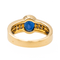 Bague 55 Bague Or jaune Saphir, Diamant 58 Facettes 3282756CN