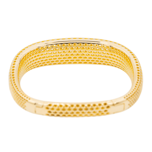 Bracelet Amestoy - Bracelet jonc motif nid d’abeilles en or jaune 18 carats 58 Facettes 3288432CN