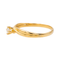 Bague 61 Bague solitaire en or jaune 18 carats avec diamant 58 Facettes 3288731CN