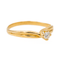 Bague 61 Bague solitaire en or jaune 18 carats avec diamant 58 Facettes 3288731CN