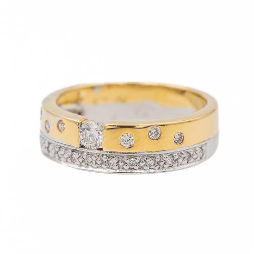 Bague 52 Bague Or jaune, Or blanc Diamant 58 Facettes 3289870CN