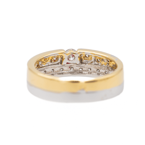 Bague 52 Bague Or jaune, Or blanc Diamant 58 Facettes 3289870CN