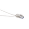 Collier Collier Or blanc Saphir, Diamant 58 Facettes 3290287CN