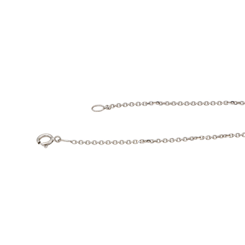 Collier Collier Or blanc Saphir, Diamant 58 Facettes 3290287CN