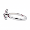 Bague 59 Bague en or blanc 18 carats avec diamant et rubis 58 Facettes 3290288CN