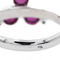 Bague 59 Bague en or blanc 18 carats avec diamant et rubis 58 Facettes 3290288CN