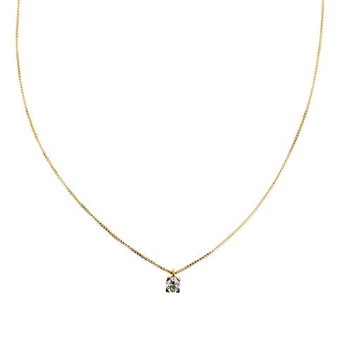 Collier Collier - Chaîne vénitienne en or jaune 18 kt avec diamant 0,40 ct 58 Facettes 32918