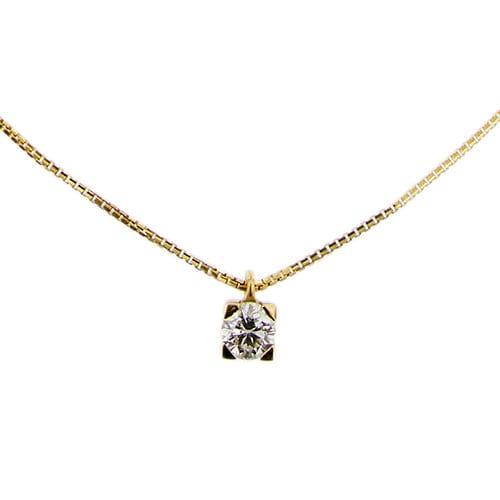 Collier Collier - Chaîne vénitienne en or jaune 18 kt avec diamant 0,40 ct 58 Facettes 32918