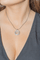 Collier Chopard Happy Diamonds - Collier pendentif cœur en or blanc et diamants 58 Facettes 3292155CN