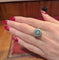 Bague 55 Bague double halo en or blanc 18 carats et diamants 58 Facettes 32932
