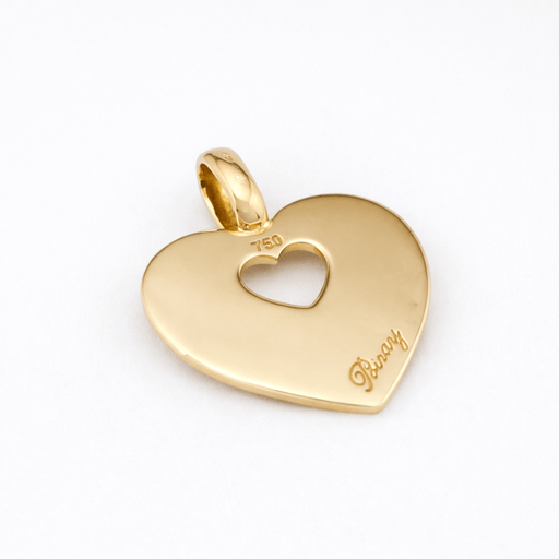 Pendentif Poiray Cœur Secret - Pendentif en or jaune 18 carats 58 Facettes 32933
