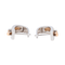 Boucles d'oreilles Guy Laroche - Boucles d’oreilles dormeuses bicolores en or blanc et or rose 58 Facettes 3298906CN