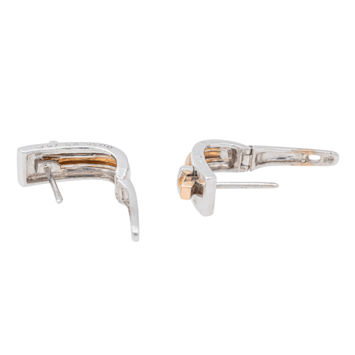 Boucles d'oreilles Guy Laroche Boucles d'oreilles Dormeuses  Or blanc, Or rose 58 Facettes 3298906CN