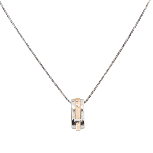 Collier Guy Laroche - Collier en or blanc et or rose 18 carats 58 Facettes 3298907CN