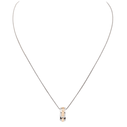 Collier Guy Laroche - Collier en or blanc et or rose 18 carats 58 Facettes 3298907CN