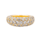 Bague 55 Bague cocktail bandeau en or jaune 18 carats et diamants 58 Facettes 3308096CN