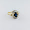 Bague 51 Bague en or jaune 18 carats avec saphir et diamants 58 Facettes 33096