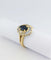 Bague 51 Bague en or jaune 18 carats avec saphir et diamants 58 Facettes 33096