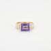Ring 55 Ring in Yellow Gold, Amethyst 58 Facettes