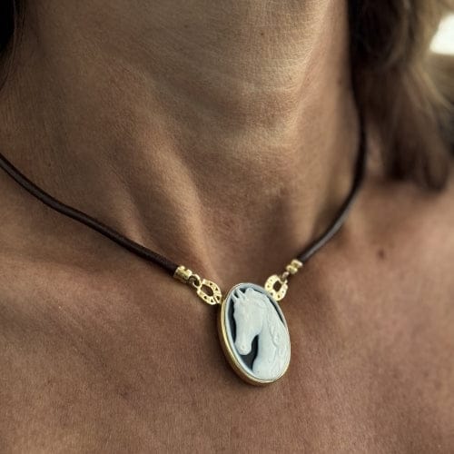 Collier Gobbi 1842 - Collier camée en or jaune 18 ct 58 Facettes 33169